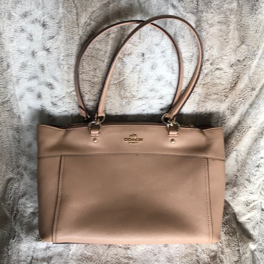 Coach nude pink shoulder purse